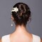 5PCS Camellia Flower Tassels Hairpin, Crystal Rhinestone Pearl Hair Clips Headpiece Hair Accessories